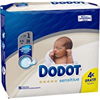 Los mejores  - Dodot Protection Sensitive Pañales Talla 1 - 28 Unidades